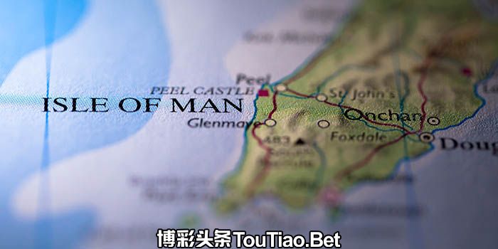 Isle of Man's map and island.